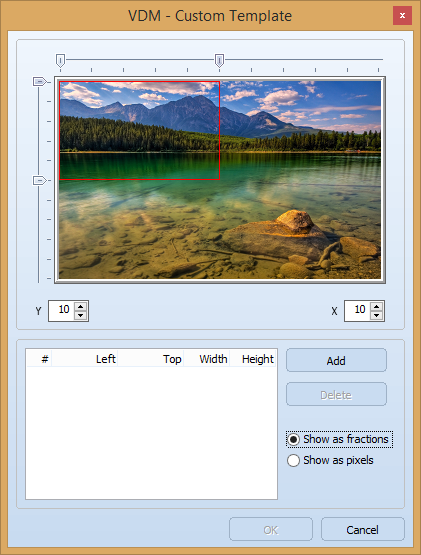 Custom Template Screen Custom Template Screen