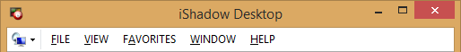 iShadow Desktop - main toolbar