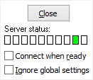 Server status indicator