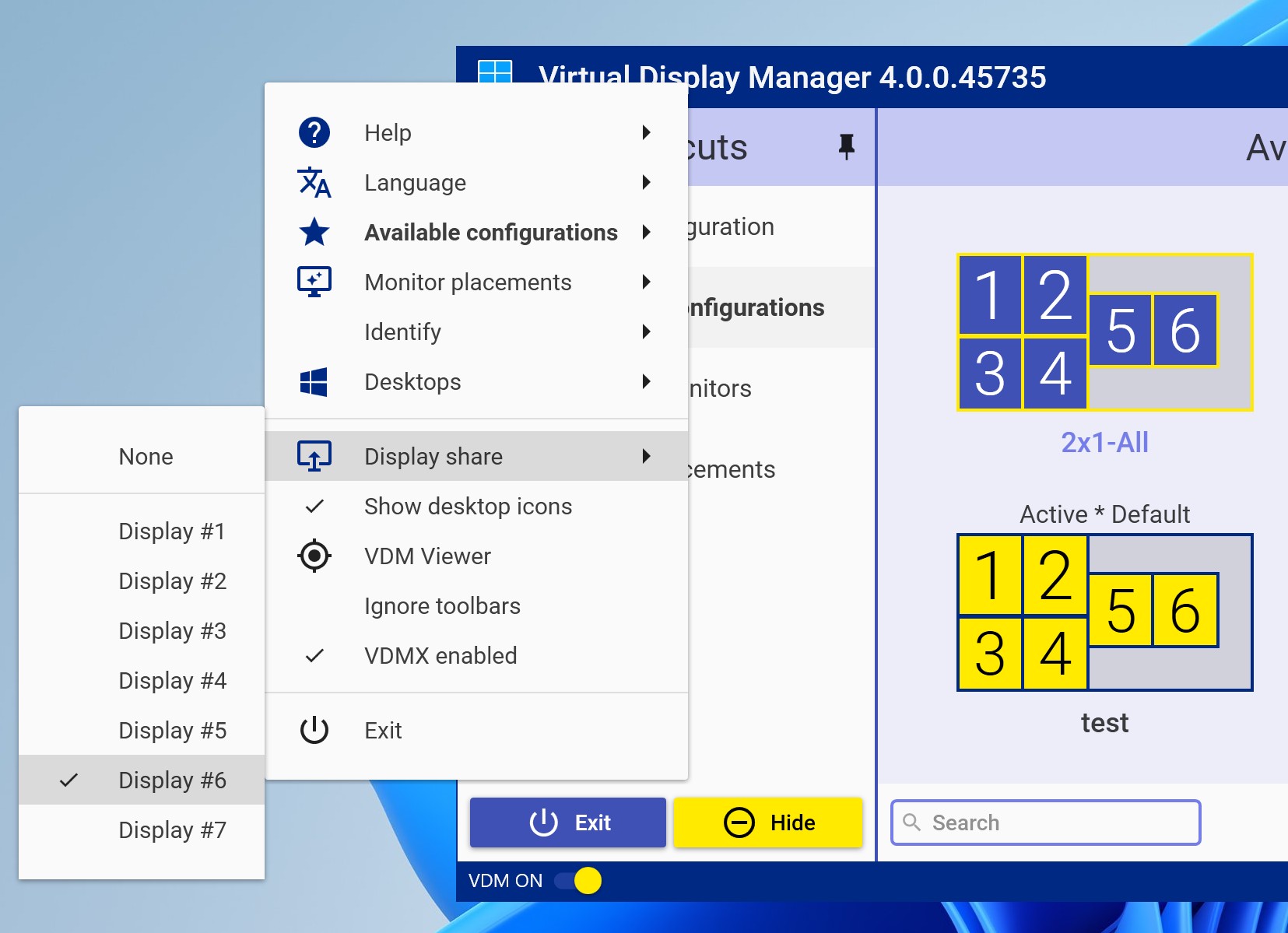 Zoom Screen Sharing of Virtual Displays
